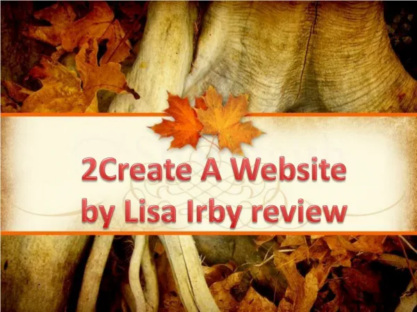 2CreateAWebsite by Lisa Irby Review