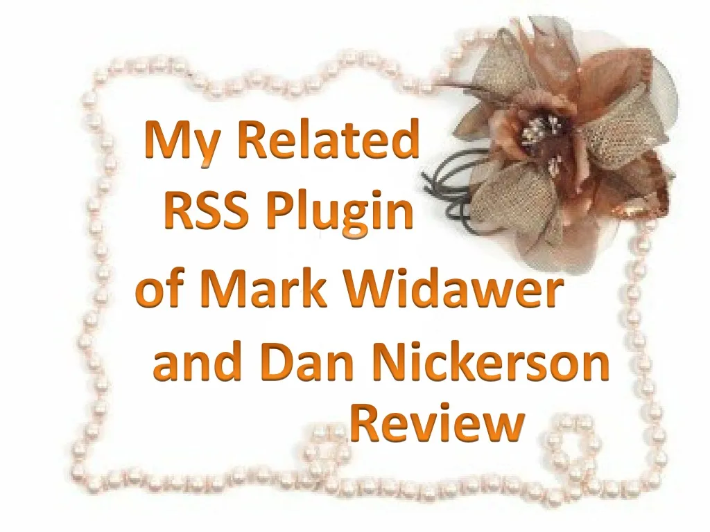 my related rss plugin