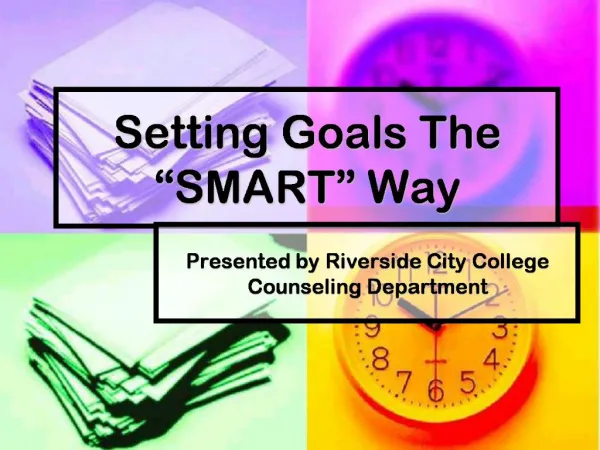 Setting Goals The SMART Way