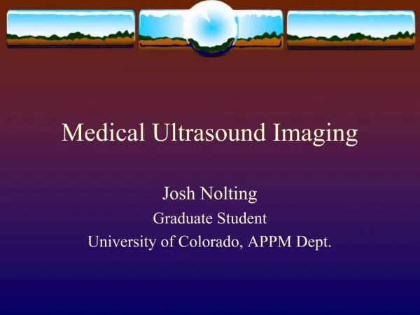 Medical Ultrasound Imaging