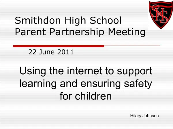 Smithdon High School Parent Partnership Meeting
