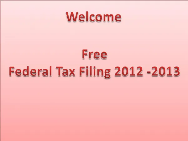 Federal Taxes Information