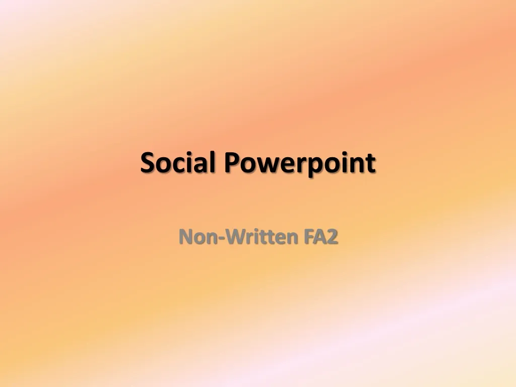 social powerpoint