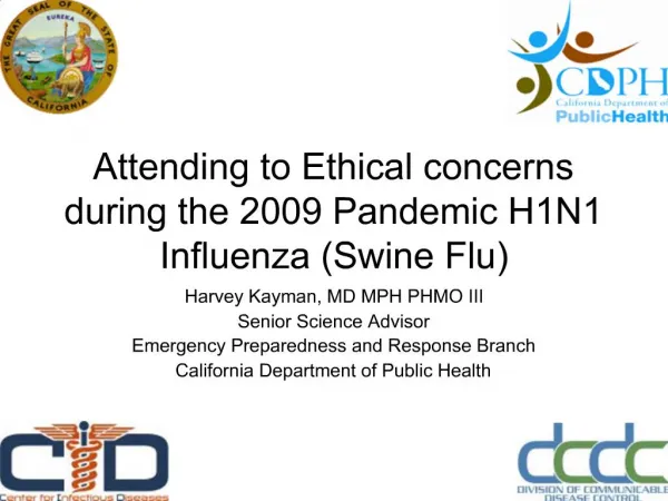 Attending to Ethical concerns during the 2009 Pandemic H1N1 ...