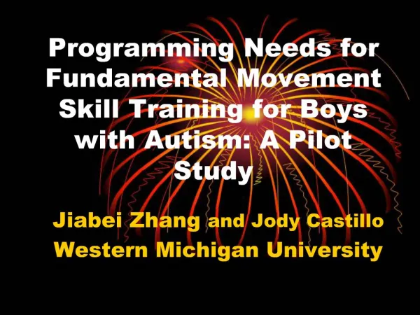 Programming Needs for Fundamental Movement Skill Training for Boys ...