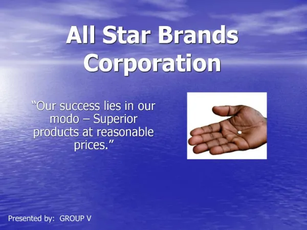 All Star Brands Corporation