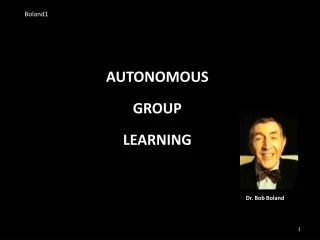 AUTONOMOUS GROUP LEARNING - slide 1