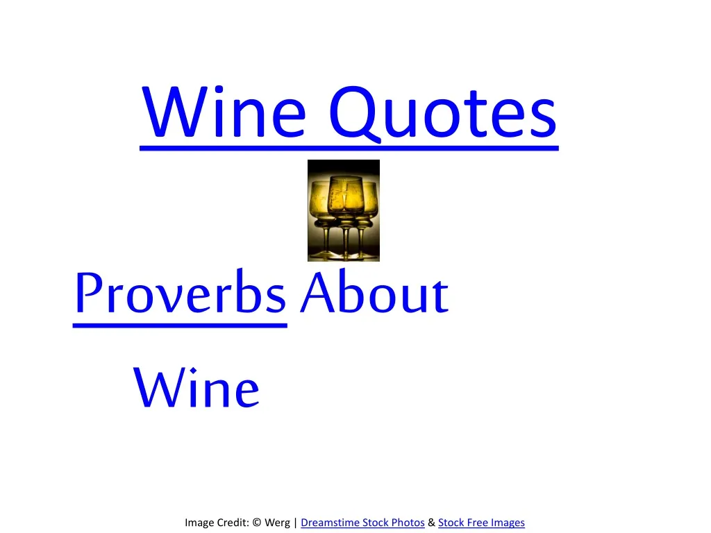 wine quotes proverbs about wine