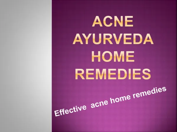 acne home remedies