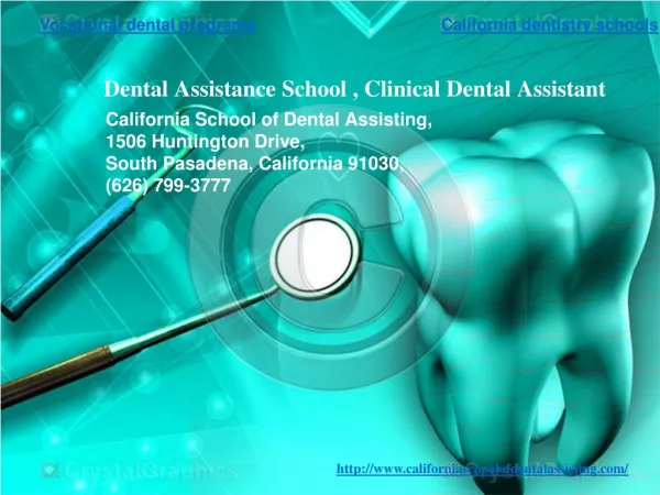 Clinical Training of Dental Assistants | Clinical Dental Ass