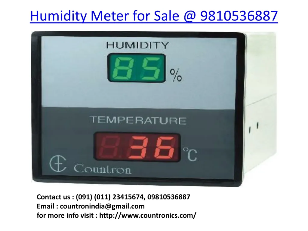 humidity meter for sale @ 9810536887