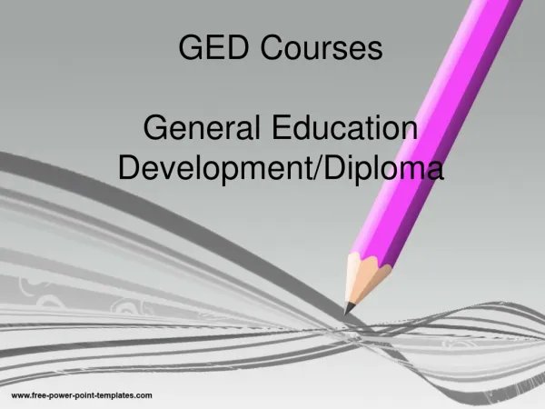 GED Course - What Are They?