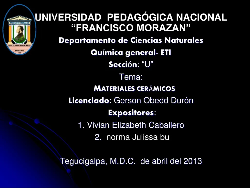 universidad pedag gica nacional francisco morazan