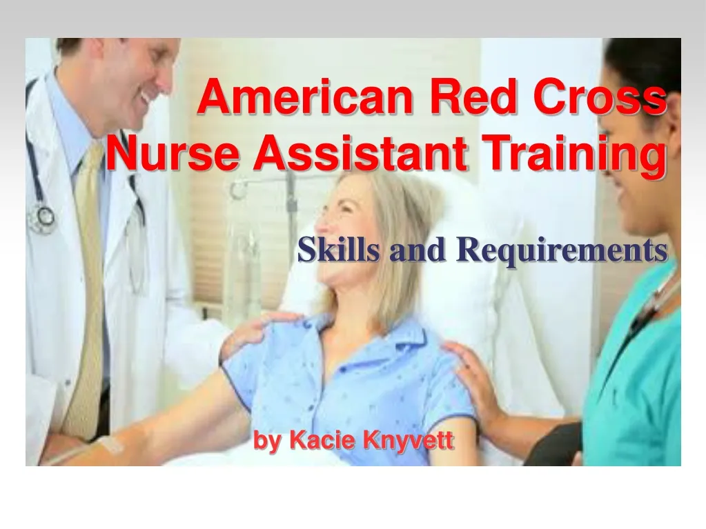american red cross nurse assistant training