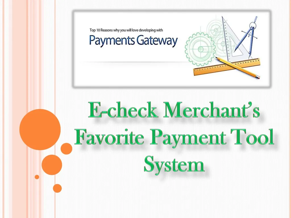 e check merchant s favorite payment tool system