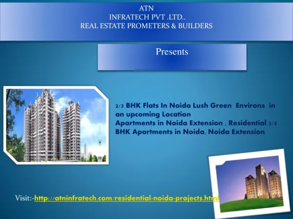 2 And 3 BHK Flats In Noida at affordable price