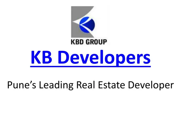 KBD Group / KB Developers - An Introduction