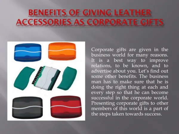 Benefits of Giving Leather Accessories as Corporate Gifts