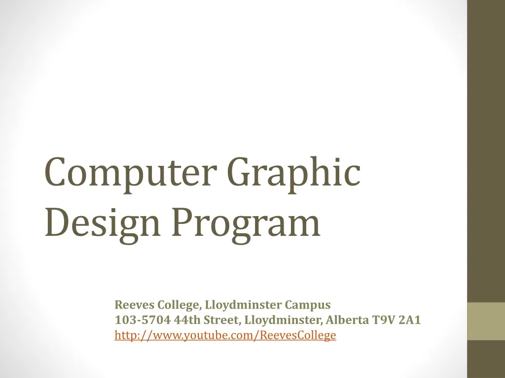 computer graphic design program