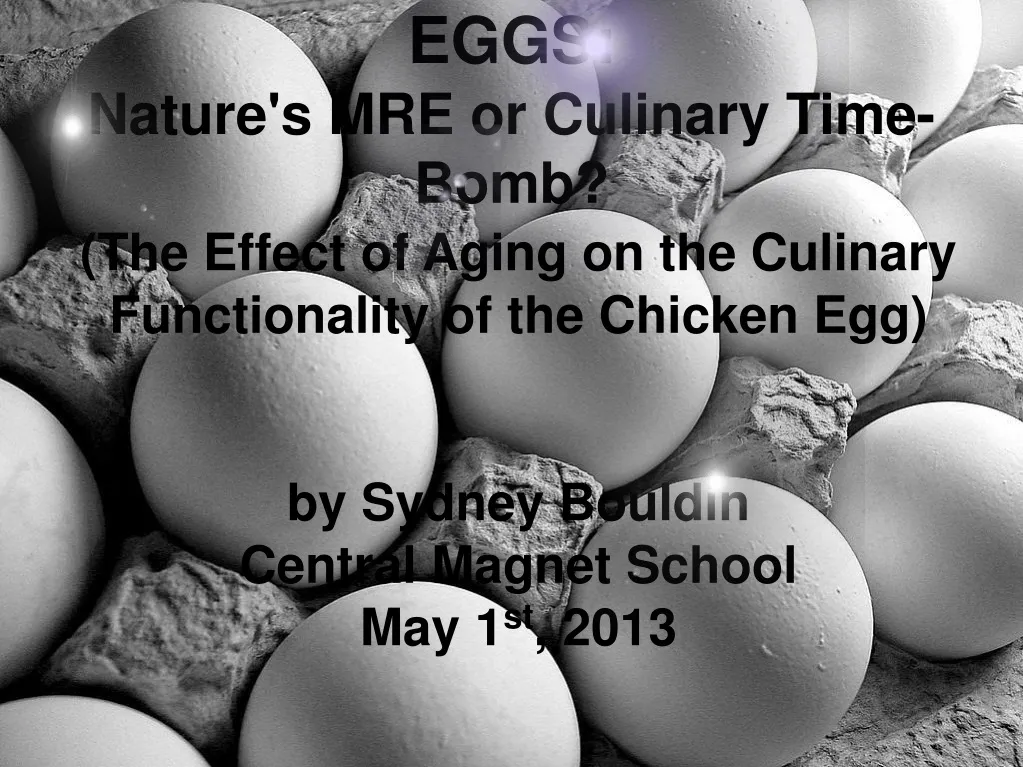 eggs nature s mre or culinary time bomb