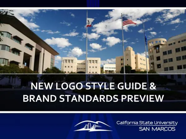 NEW LOGO STYLE GUIDE BRAND STANDARDS PREVIEW