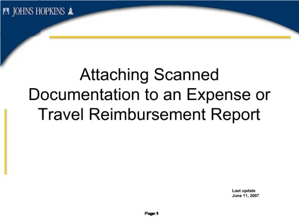 Attaching Scanned Documentation to an Expense or Travel ...