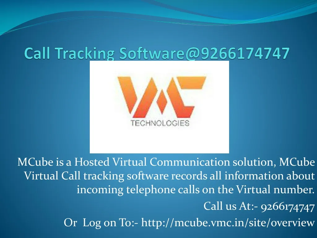 call tracking software@ 9266174747