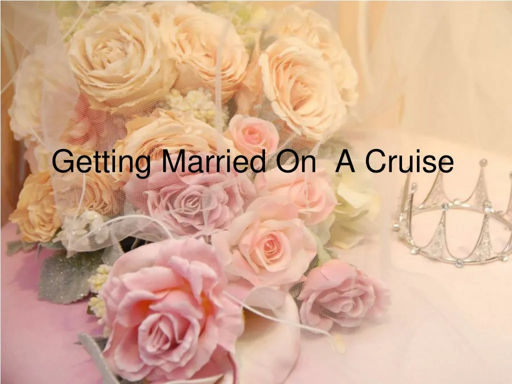 getting married on a cruise