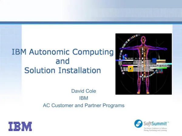 IBM Autonomic Computing and Solution Installation