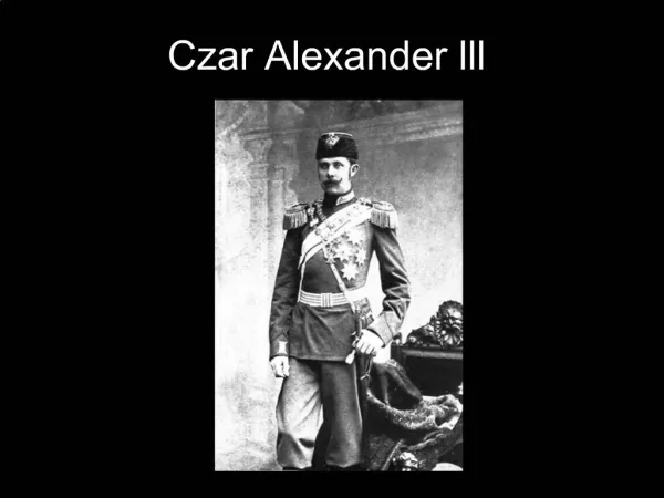 Czar Alexander lll