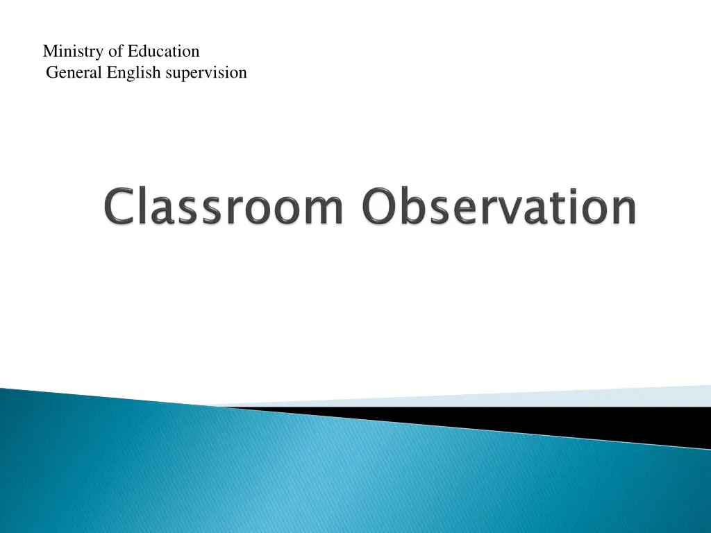 classroom observation
