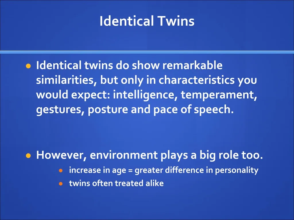 identical twins