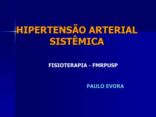 HAS - Paulo Evora
