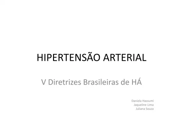 hipertens o arterial