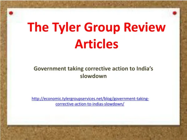 The Tyler Group Review Articles
