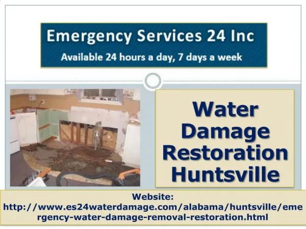 Water Damage Restoration Huntsville