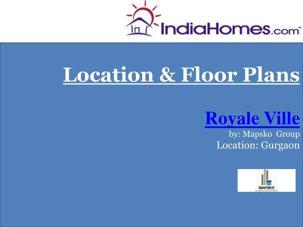 location floor plans royale ville by mapsko group