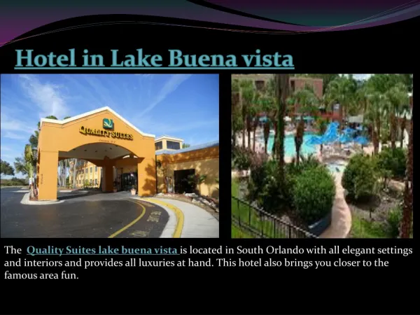 Hotel in Lake Buena vista