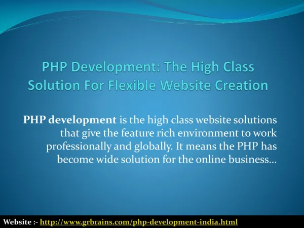 The High Class Solution For Flexible Website Creation