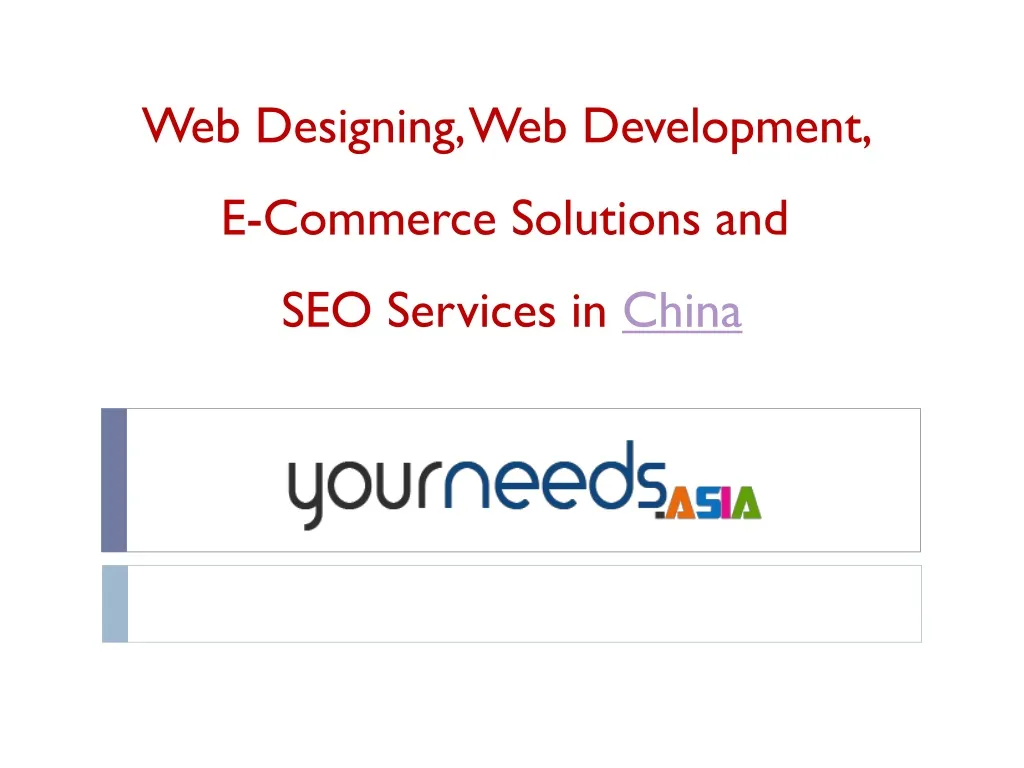 web designing web development e commerce
