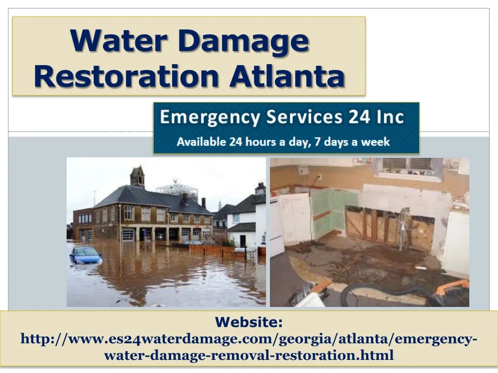 water damage restoration atlanta