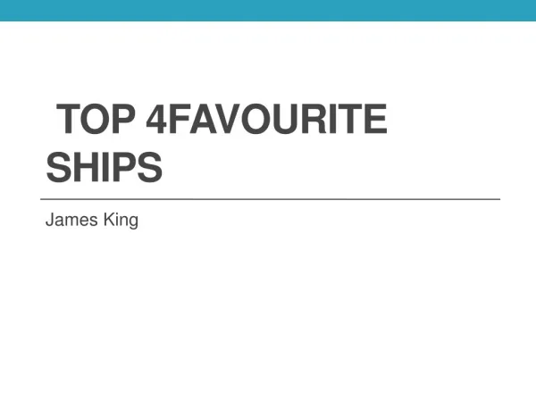 Top 4 Cruise Ships