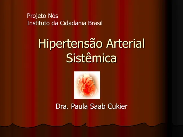 hipertens o arterial sist mica