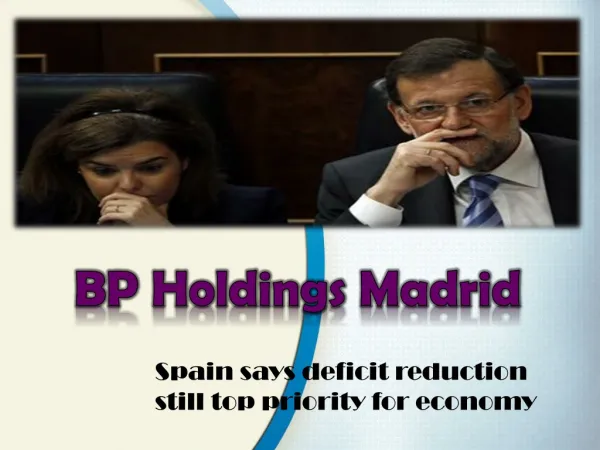 Spain says deficit reduction still top priority for economy-
