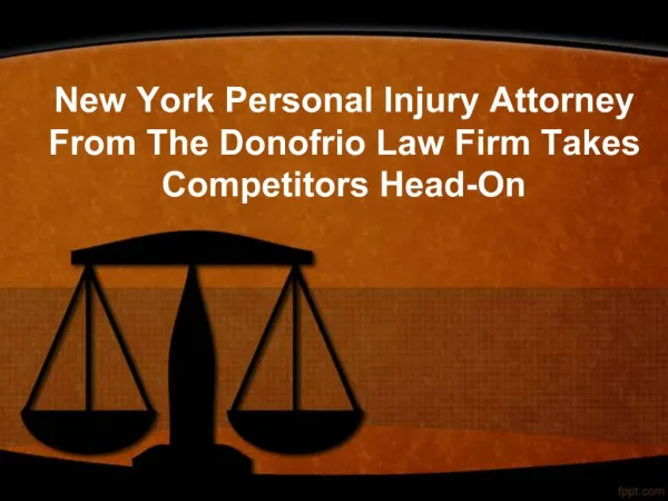 New York Personal Injury Attorney from the Donofrio Law Firm