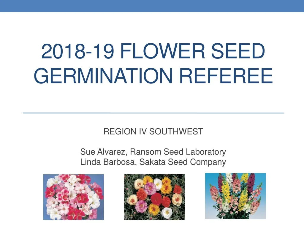 2018 19 flower seed germination referee