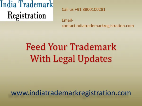 Feed Your Trademark With Legal Updates