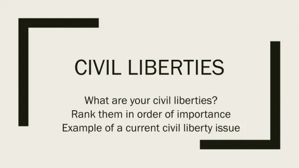 Civil Liberties