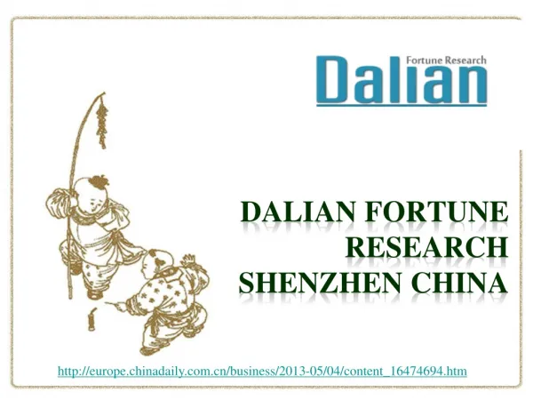 dalian fortune research shenzhen china, EC: China's economy