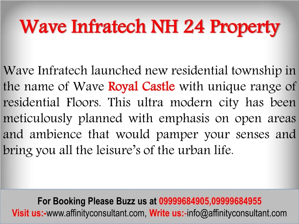 wave infratech nh 24 property
